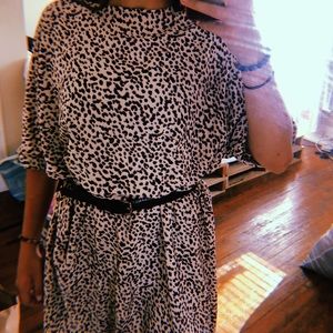 Cheetah t-shirt dress